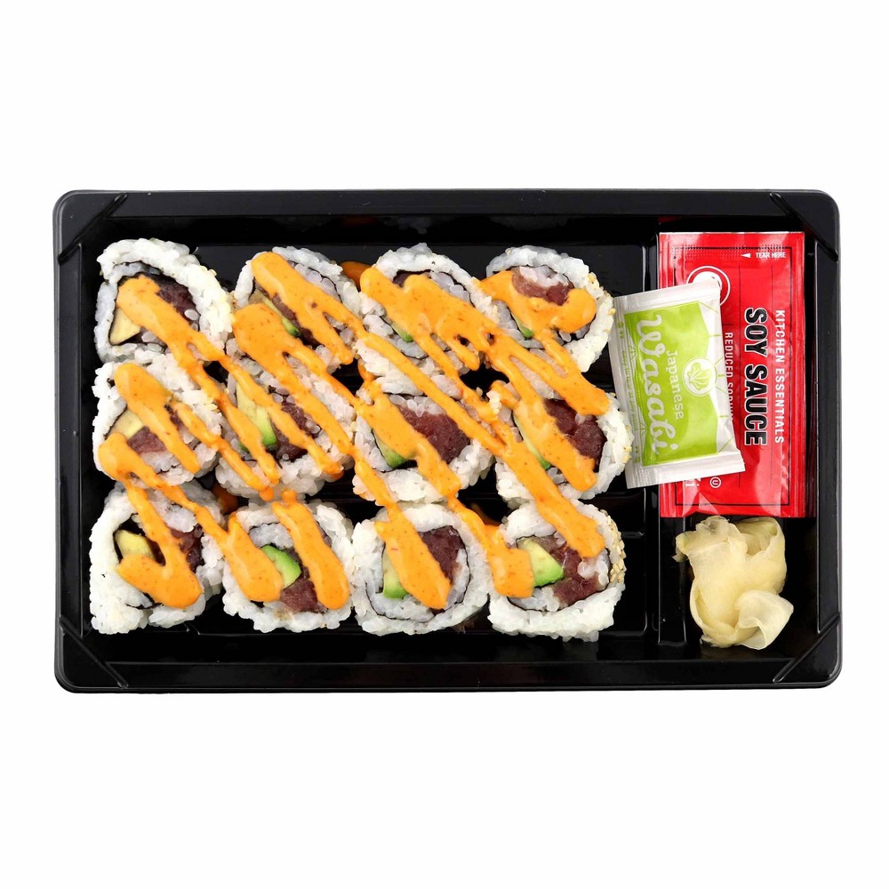 Mai Sushi 12-Piece Spicy Tuna Avocado Roll with White Rice - 8.47oz by Mai