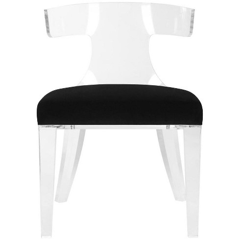 Black discount acrylic chair