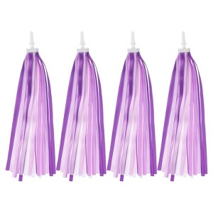 Unique Bargains Handlebar Tassel Grip Ribbon Decorations Scooter Bike Streamers 4 Pcs - 1 of 4