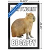 Trends International Capybara - Be Cappy Framed Wall Poster Prints - 3 of 4