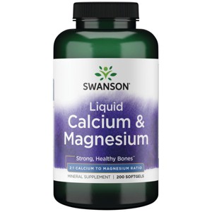 Swanson Liquid Calcium & Magnesium, 100 Softgels - 1 of 2