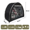 MOEPISY Outdoor Bike Storage Tent Bicycle Shelter With Carry Bag Black - 2 of 4
