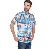 HAPPY BAY Men's Hawaiian Shirts Short Sleeve Button Down Shirt Men's Hawaii Shirts Boho Vacation Summer Beach Shirts for Men - 4 of 4