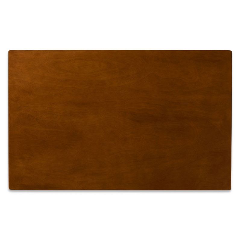 5pc Katya Fabric Upholstered and Wood Dining Set Gray/Brown - Baxton Studio, 5 of 11