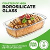 NutriChef 2 Sets High Borosilicate Glass Loaf Pan with Cover - Grip Handles for Easy Carry from Hot Oven To Table, BPA-Free - 4 of 4