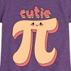 Girls' - Instant Message - Cutie Pi Fitted Short Sleeve Graphic T-Shirt - 2 of 4