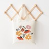 City Creek Prints Abstract Flowers Canvas Tote Bag - 15x16 - Natural - 2 of 2