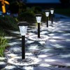 GIGALUMI 12-Pack Solar Pathway Lights, Waterproof Outdoor Solar Lights for Garden, Yard, Cool White, 6000K - 2 of 4
