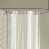 Grungis 72x72 Inch Cotton Printed Shower Curtains with 12 Button Holes to Hang and Tufted Chenille for Bathroom - 4 of 4