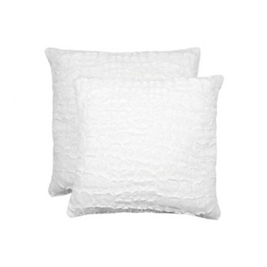 Luxe Belton Faux Fur Pillow | 2-Pack | 18"x18" - 1 of 4