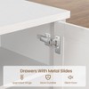 TV Stands for Living Room, White Entertainment Center with Led Lights, Television Stands for 65 inch tv,Long TV Console Table with Storage and Drawer - 4 of 4