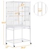 Yaheetech 54"H Mobile Large Bird Cage Parrot Cage for Small Animal - 3 of 4