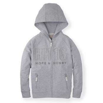 Hope & Henry Boys' Lightweight Zip-Up Hoodie, Infant