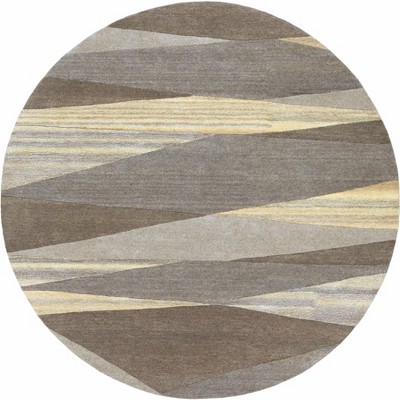 Hauteloom Forum Taupe Modern Wool Rug
