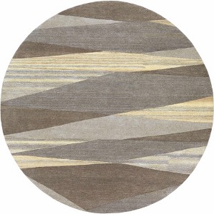 Hauteloom Forum Taupe Modern Wool Rug - 1 of 4