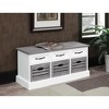 NicBex Modern 39.25" Storage Bench with 3 Drawers and 3 Baskets for Living Room and Entryway - 2 of 4