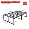 Metal Platform Bed Frame, Heavy Duty Strong Support Slat Full Size Bed, No Box Spring Needed, Under Bed Storage - 2 of 4