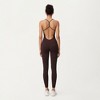 Anna-Kaci Active Women's Scoop Neck Full-Length Activewear Bodysuit with Spaghetti Straps - 3 of 4