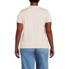 Lands' End Women's Relaxed Supima Cotton V-Neck T-Shirt - 2 of 3