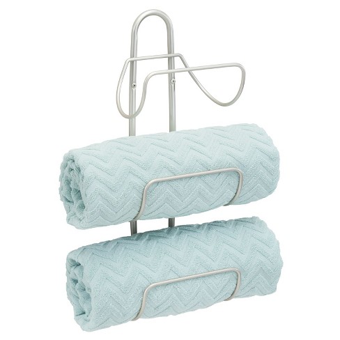 Mdesign Metal 3-level Wall Mount Towel Rack Holder And Storage ...