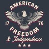 Men's Lost Gods American Freedom and Independence T-Shirt - image 2 of 4