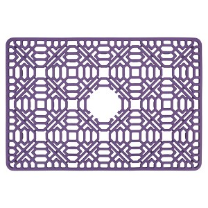 REGALWOVEN Silicone Dish Drying Mat for Kitchen Counter Hollow Design Silicone Mat - 1 of 4