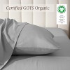 260 Thread Count Organic Cotton Percale Pillowcase Set by Bare Home - 2 of 4