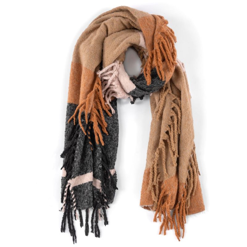 Shiraleah Plaid and Fringe Victoire Scarf, 1 of 3