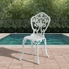CLIHOME Cast Aluminum Bistro Patio Chairs(Set of 2) - 2 of 4