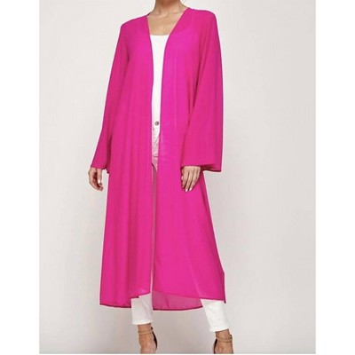 Women's Open Long Maxi Cardigan - CARAMELA