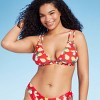 Women's Strappy Triangle Bikini Top - Wild Fable™ Red Lemon Print - image 4 of 4