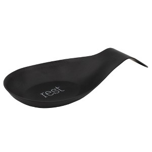 AuldHome Design Farmhouse Spoon Rest, Enamelware Spoon Holder in Vintage Style - 1 of 4