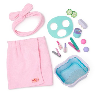 Our Generation Spa Day Fun Foot Bath & Face Mask Accessory Set For 18 ...