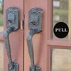 Unique Bargains Acrylic Self-Adhesive Decor Business Push Pull Door Signs 3 Pairs - 4 of 4