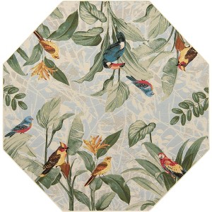 Unique Loom    Outdoor Botanical Chanticleer Area Rug - 1 of 4