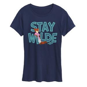 Women's - Zootopia - Nick The Fox Stay Wilde Short Sleeve Graphic T-Shirt - 1 of 4