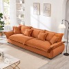 KTMBDW 126in Velvet Couch, Sofas for Living Room, Comfy Couches, 24in Deep Seats, Oversized Loveseat Sofa, 4 Seater Couch for Bedroom - 3 of 4