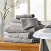 Market & Place Cotton Quick Dry Waffle Weave 4-Pack Bath Towel Set - 3 of 4