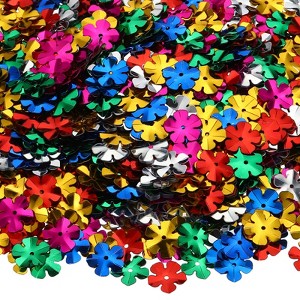 Unique Bargains Flower Style Shiny DIY Making Clothes Decoration Craft Supplies Sequins - 1 of 4