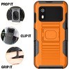 Nakedcellphone Combo for Zebra EM45 RFID Mobile - Rugged Case with Grip Stand and Belt Clip Holster - 4 of 4