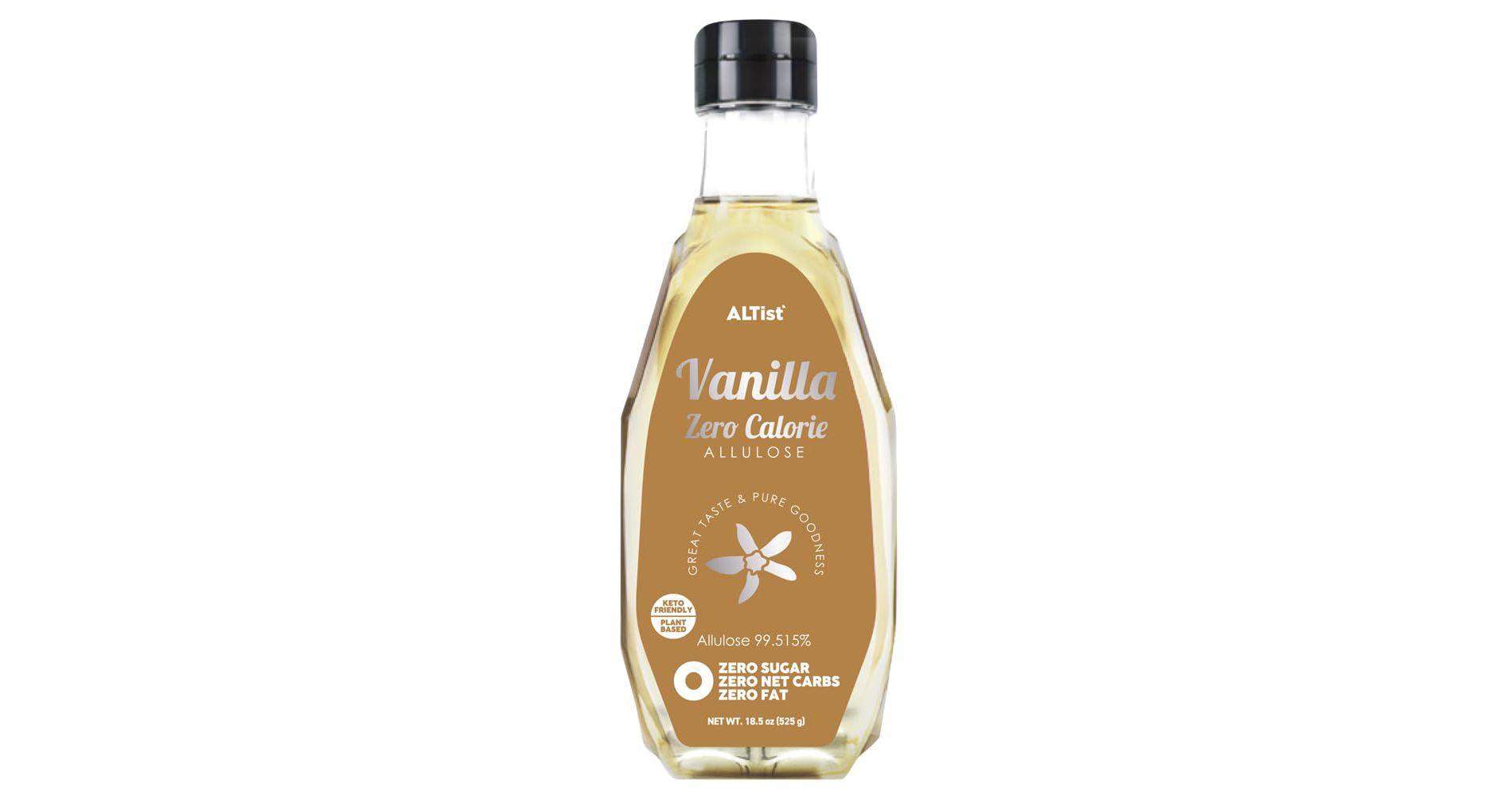 ALTist Allulose Syrup Sweetener – Zero Calorie Liquid Sugar Alternative, Keto Vegan | 1:1 Sugar Replacement, No Net Carbs, 17.7 fl oz Vanilla