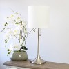 Tapered Desk Lamp with Fabric Drum Shade Silver - Simple Designs - image 3 of 4