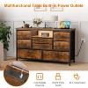 Acekool 8 Drawer TV Cabinet with Socket, TV Console Table Dresser for 50 Inch TV, Adjustable Feet, Storage Organizer - 4 of 4