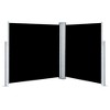 vidaXL Retractable Side Awning Black 55.1 in.x236.2 in. - 2 of 4