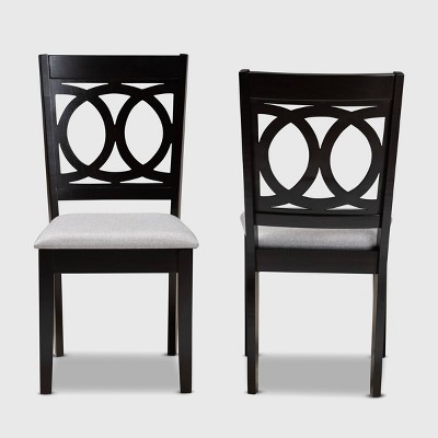Lenoir Gray Upholstered Wood Dining Chair Set