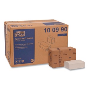 Tork Xpressnap Interfold Dispenser Napkins, 2-Ply, 6.5 x 8.5, White, 500/Pack, 12 Packs/Carton - 1 of 4