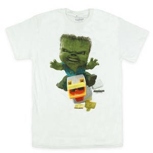 Seven Times Six Minecraft Movie T-Shirt Men's Chicken Jockey Short Sleeve Tee - 1 of 4