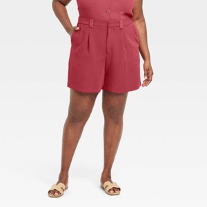 Women's Signature Crepe Bermuda Shorts - A New Day™ - 1 of 3