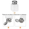 Unique Bargains Makeup Remover Nail Polish Push Down Alcohol Dispenser Bottles 4 Pcs 120ML(4oz) White - 4 of 4