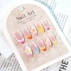 LOVELAY CREATIONS White 3D Flower French Tip Short-Medium Oval Nails - 3 of 4